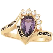 180 Girl's Princess Fashion Class Ring